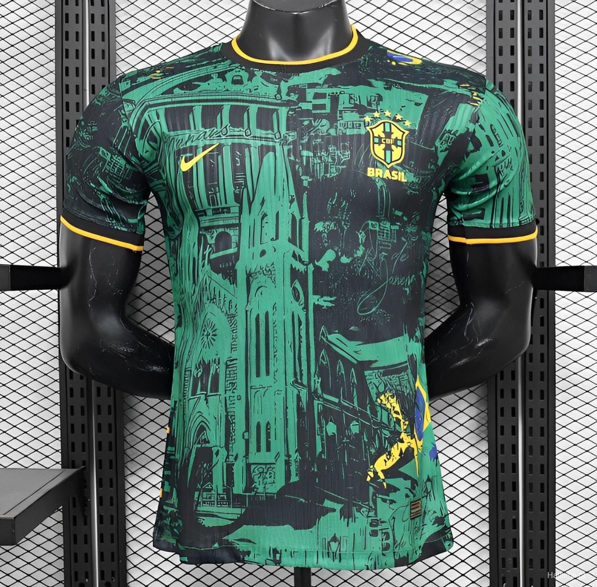 Player version 24/25 Brazil green special jersey 1:1 Thai quality