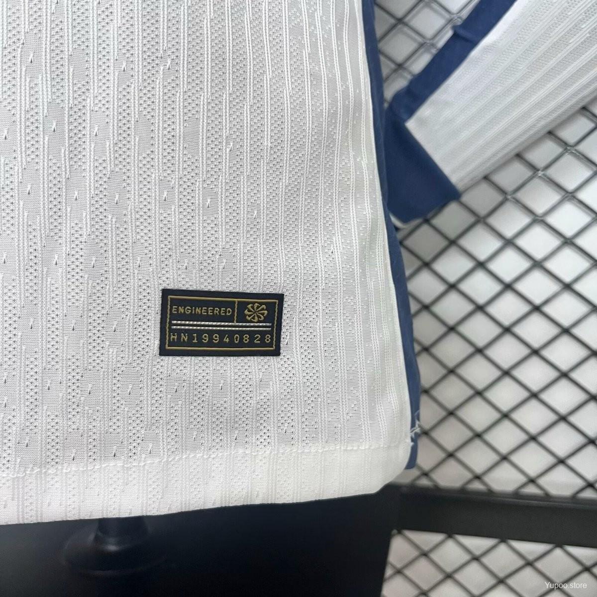 Player Version 24/25 Inter Milan Away White Long Sleeve Jersey 1:1 Thai Quality