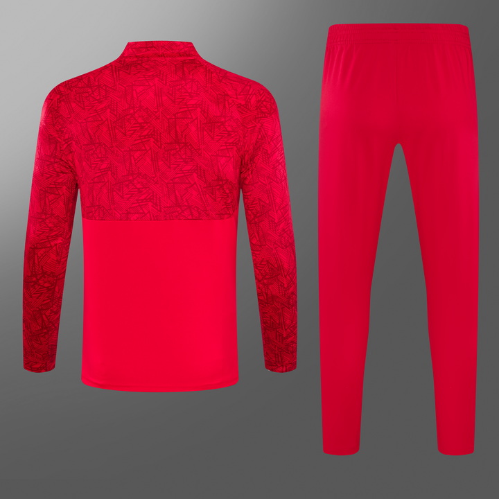 24/25 Fiorentina red half-zip training suit 1:1 Thai quality