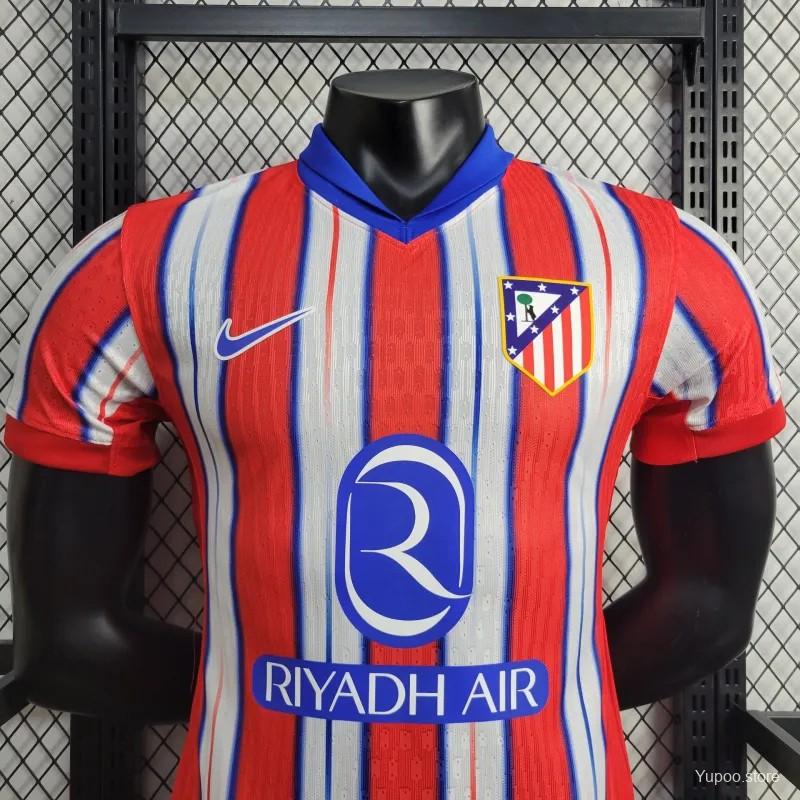 Player Version Atletico Madrid Home Kit 24/25 Football Jersey 1:1 Thai Quality
