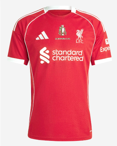 (S-4XL) Liverpool 25/26 Premier League Champions Home CHAMPIONS 20 Kit 1:1 Thai Quality
