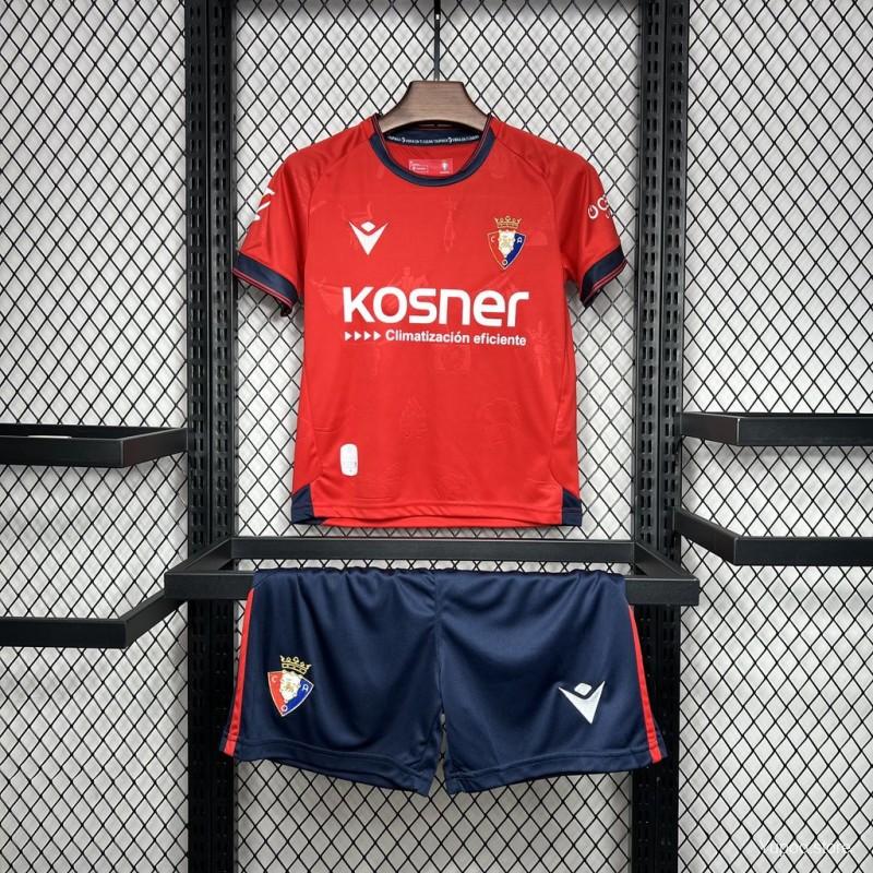 24/25 Kids Osasuna Home Jersey 1:1 Thai Quality
