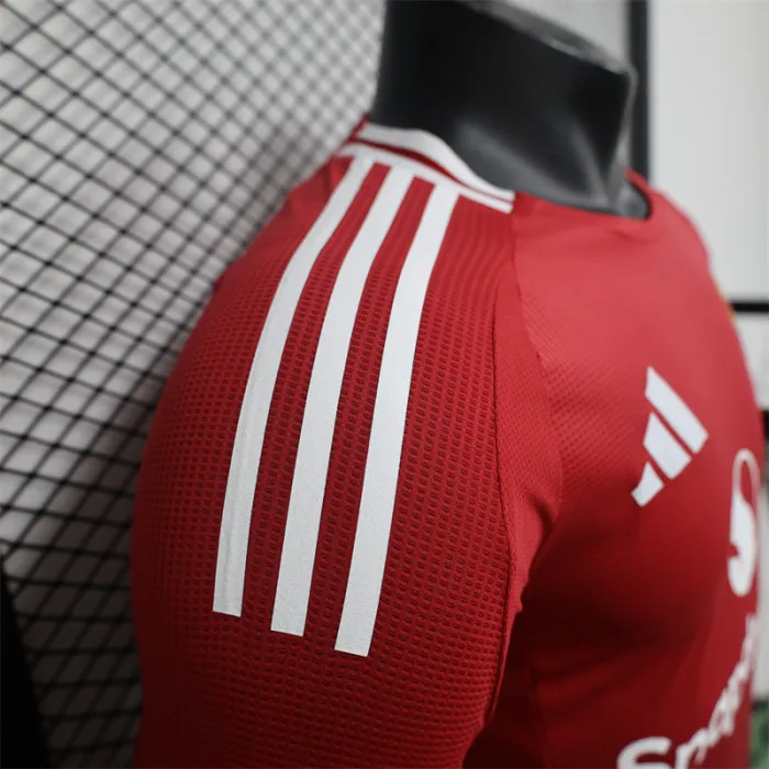 Player Man Utd Home Kit 24/25 Football Jersey Long Sleeves 1:1 Thai quality