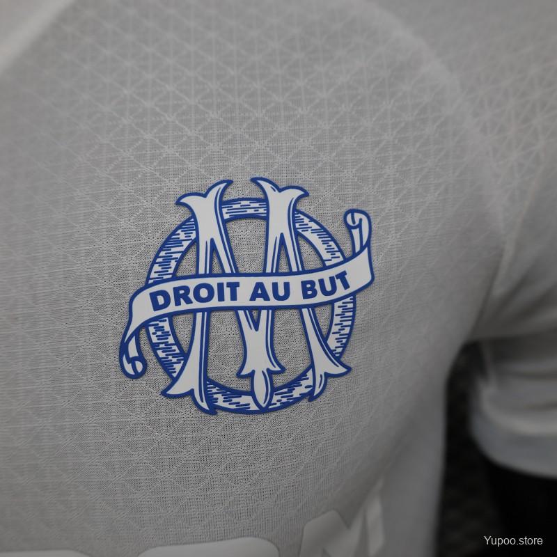 Player Version 24/25 Olympique Marseille 125th Anniversary White Jersey 1:1 Thai quality