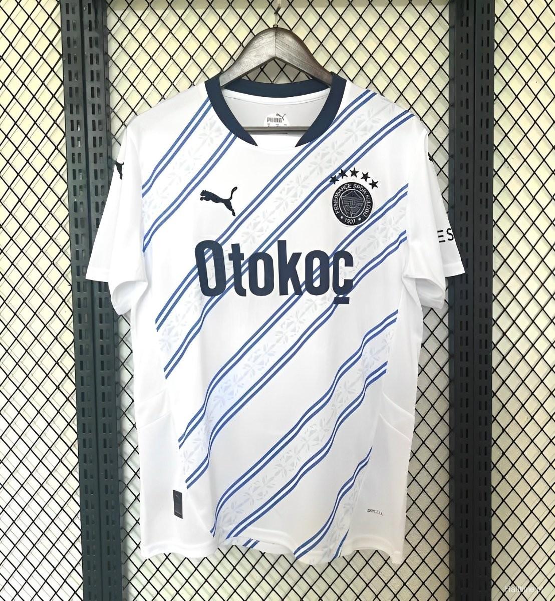 24/25 Fenerbahce Away White Jersey 1:1 Thai Quality
