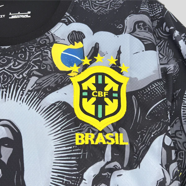 Brazil Christ the Redeemer Special Edition black Copa America 2024 Football Jersey 1:1 Thai Quality