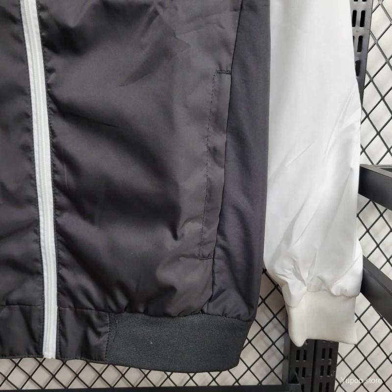 24/25 Man Utd Black White Windbreaker 1:1 Thai quality