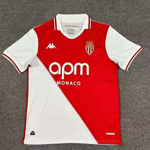 Monaco Home Kit 24/25 Football Jersey 1:1 Thai quality