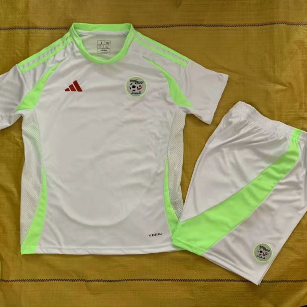 Kids 24/25 Algeria Home Jersey 1:1 Thai Quality