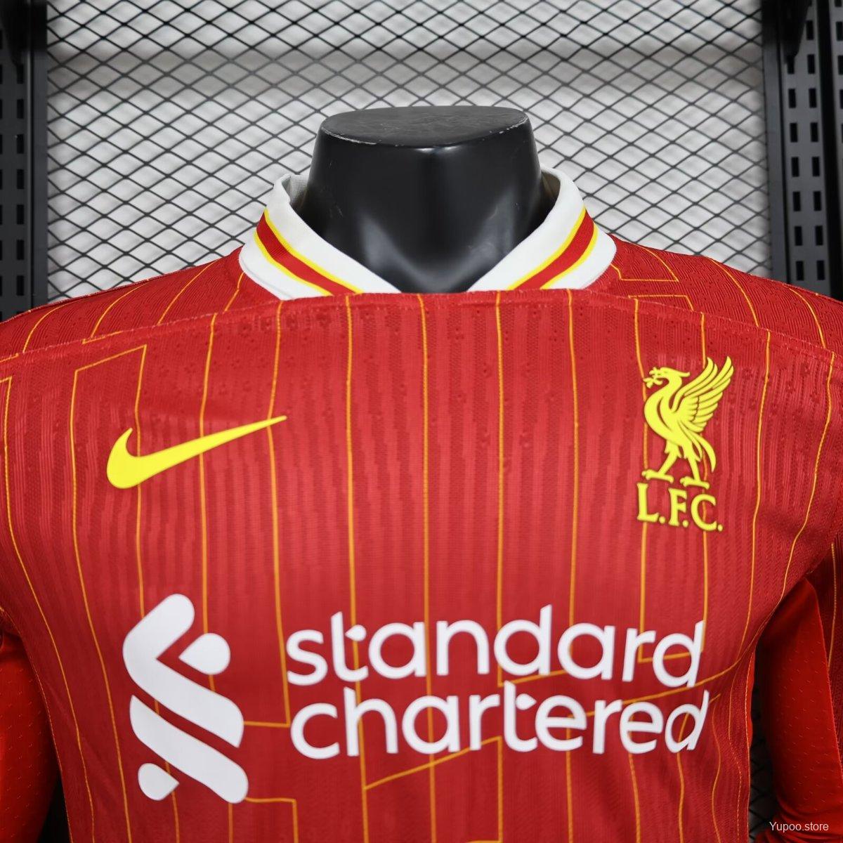 Player Version 24/25 LFC Away Long Sleeve Jersey 1:1 Thai Quality