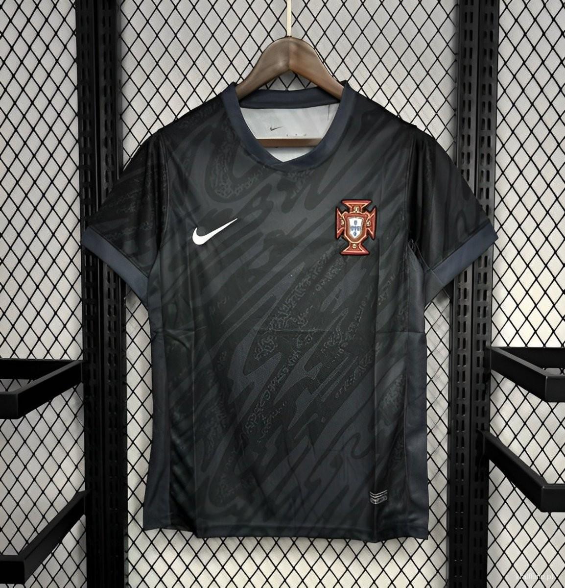 2024 Portugal Euro Black Goalkeeper Jersey 1:1 Thai Quality