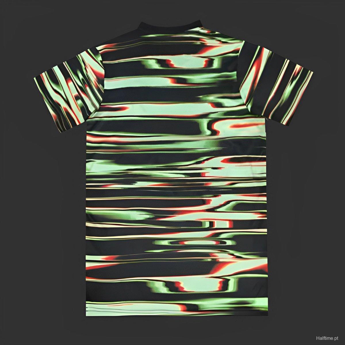 2024 Portugal Multi-Striped Pre-Match Shirt 1:1 Thai Quality
