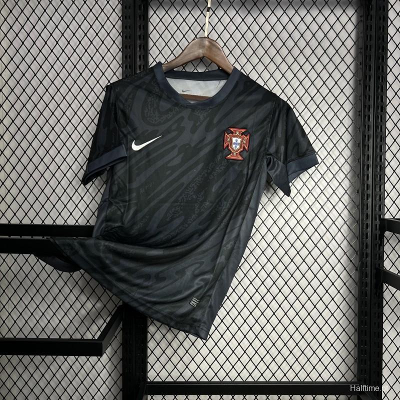 2024 Portugal Euro Black Goalkeeper Jersey 1:1 Thai Quality