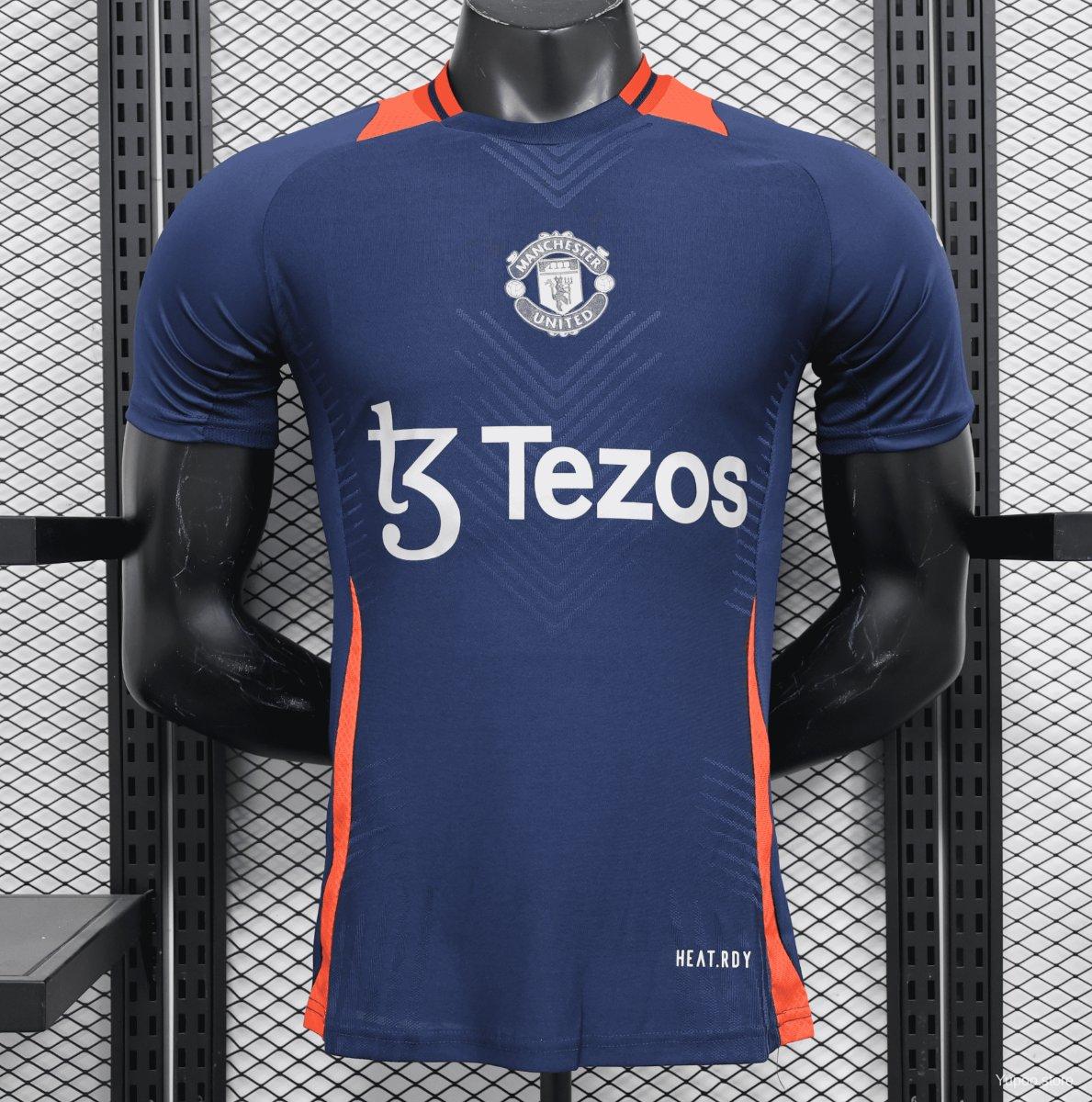 Player Version 24/25 Manchester United Navy Pre-Match Jersey 1:1 Thai quality