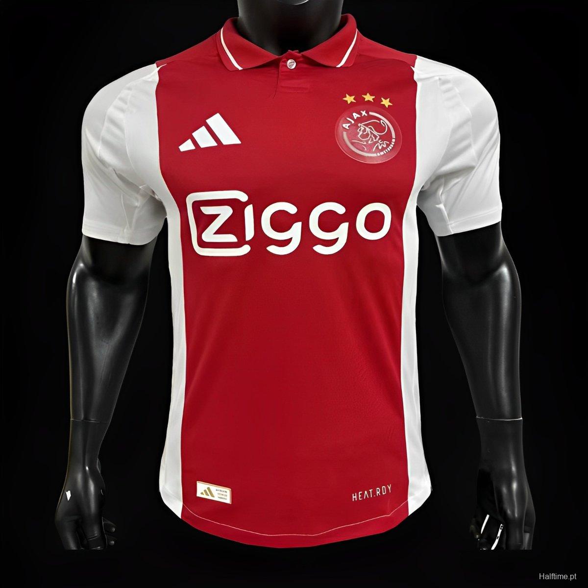 Player Version 24/25 Ajax Home Jersey Football Shirt1:1 Thai Quality