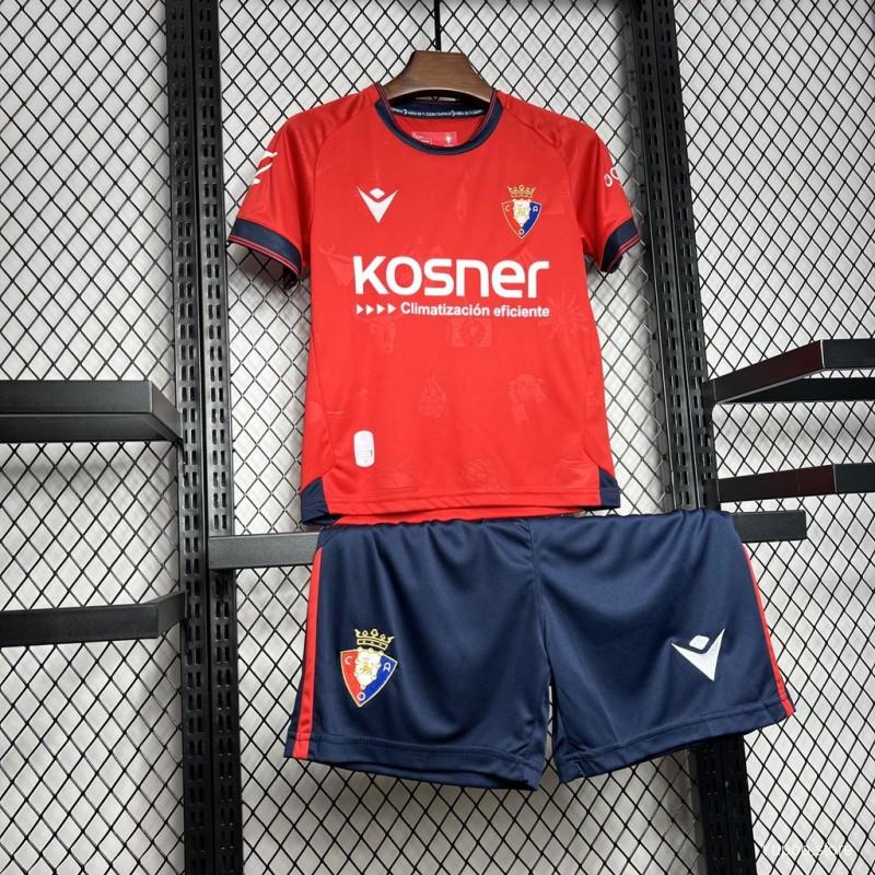 24/25 Kids Osasuna Home Jersey 1:1 Thai Quality