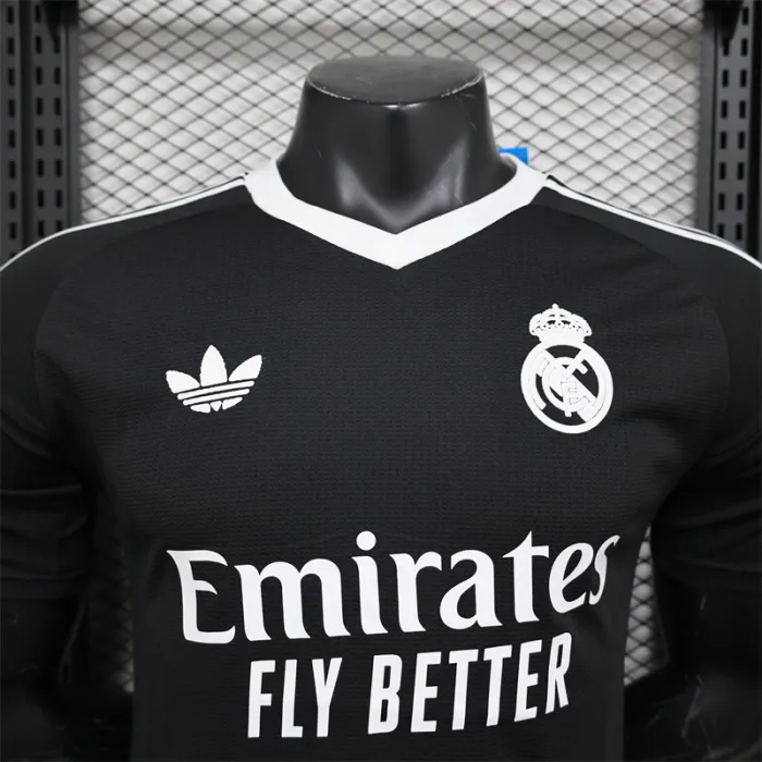 Player Version Real Madrid Black Jersey 24/25 Football kit 1:1 Thai Quality