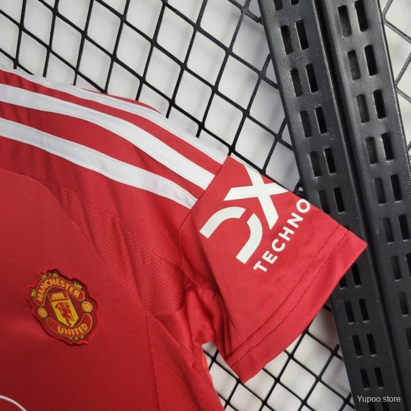 24/25 Women's Man Utd Home Football Jersey 1:1 Thai Quality