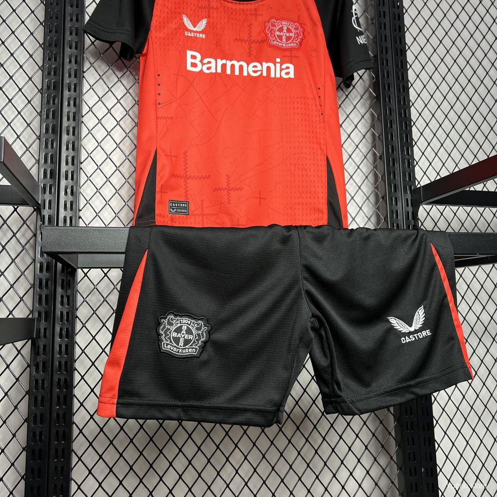 24/25 Kids Bayer 04 Leverkusen Home Jersey 1:1 Thai Quality Kids Size