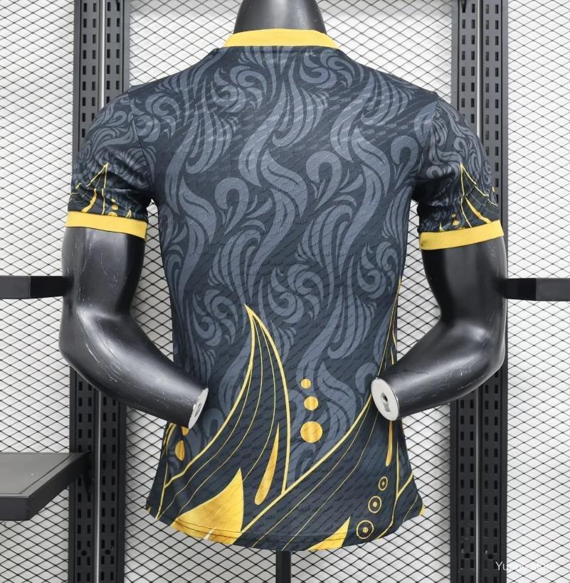 Player Version 24/25 Real Madrid Black/Golden Special Jersey 1:1 Thai Quality
