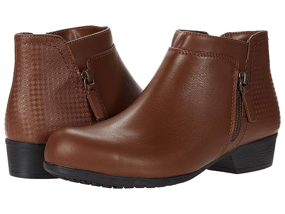 Rockport Works Carly Alloy Toe Work Bootie 7.5 Women's Brown Shoe