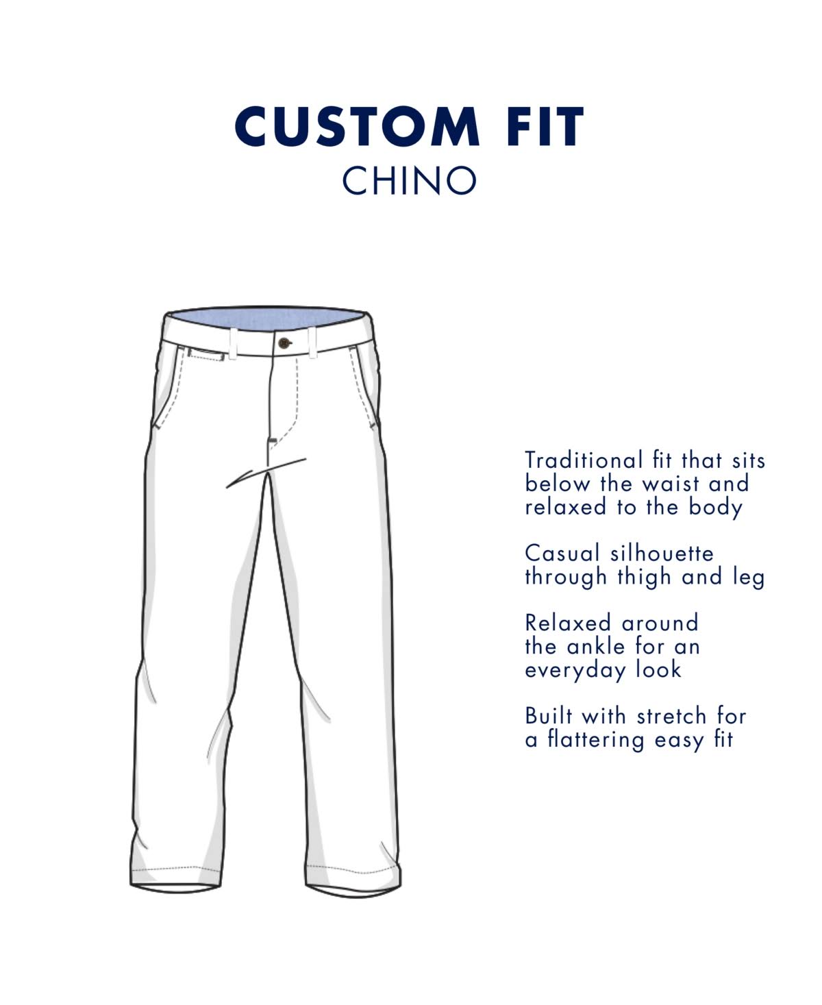 Tommy Hilfiger Men's Stretch Chino Pants in Custom Fit
