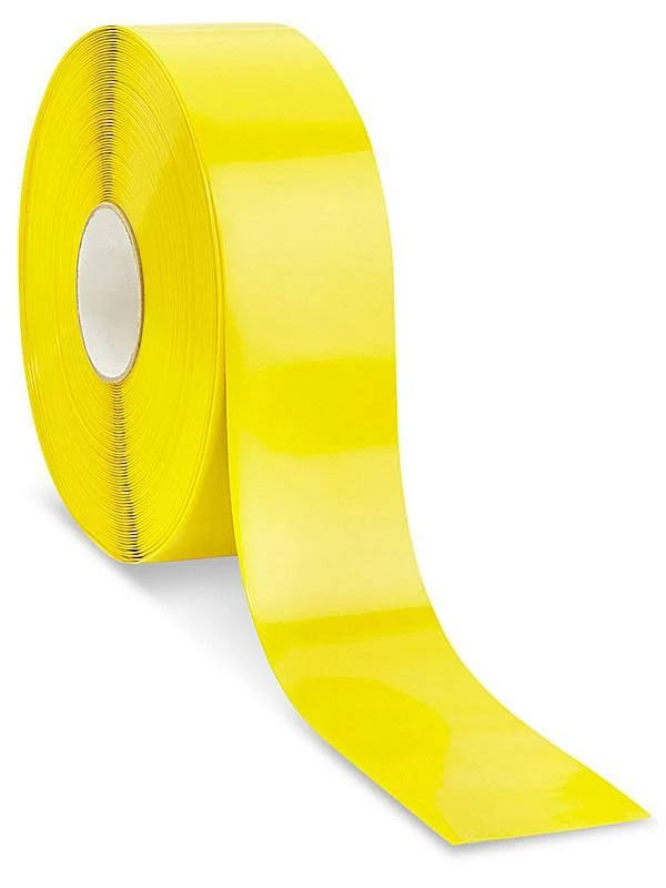 3x22 Yellow Solid Floor Tape | Mighty Line 3RY - 100& Roll