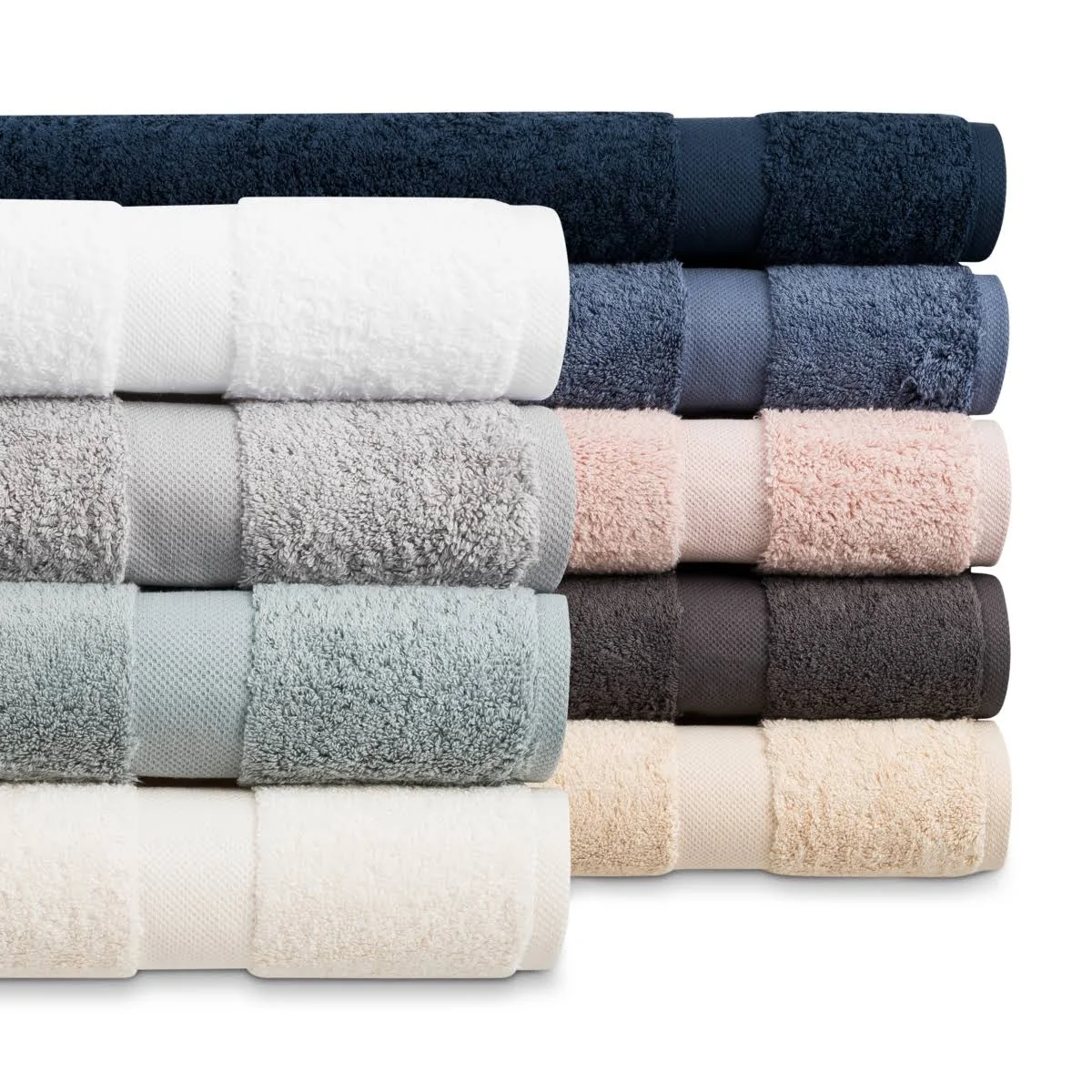 Matouk Lotus Hand Towel - Cobalt