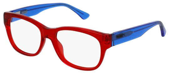 Puma PJ0003O Eyeglasses/frames Color 002 Red / Blue