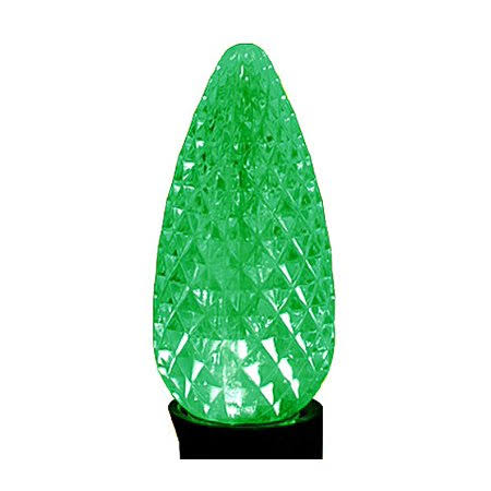 Holiday Bright Lights BU25-LEDFC9-TGR Bulb SMD C9 LED Green Bx25, Men's, Size: One Size