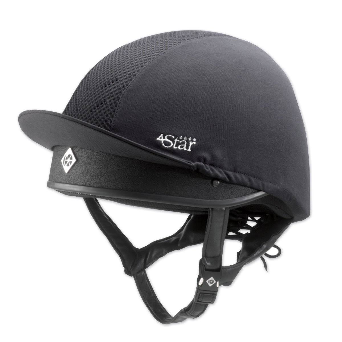 Charles Owen 4Star Jockey Skull Riding Hat - Black