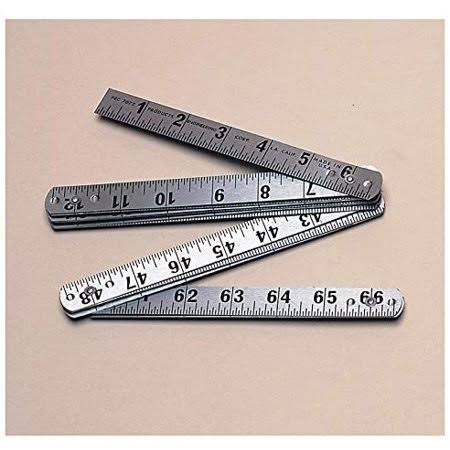 PEC 6 inch Folding Ruler for engineers,Carpenters, Contractors3 foot, Size: One