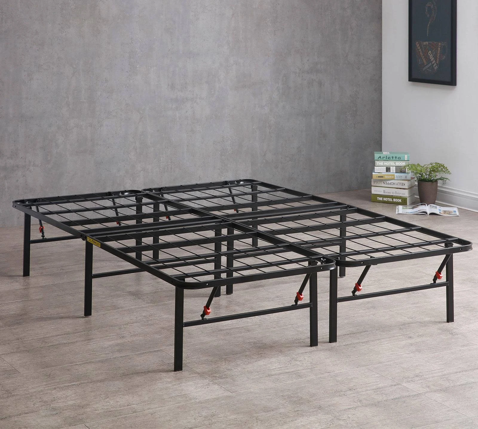Mattress Firm Full Deluxe Raised Metal Platform Frame (Easy Assembly)
