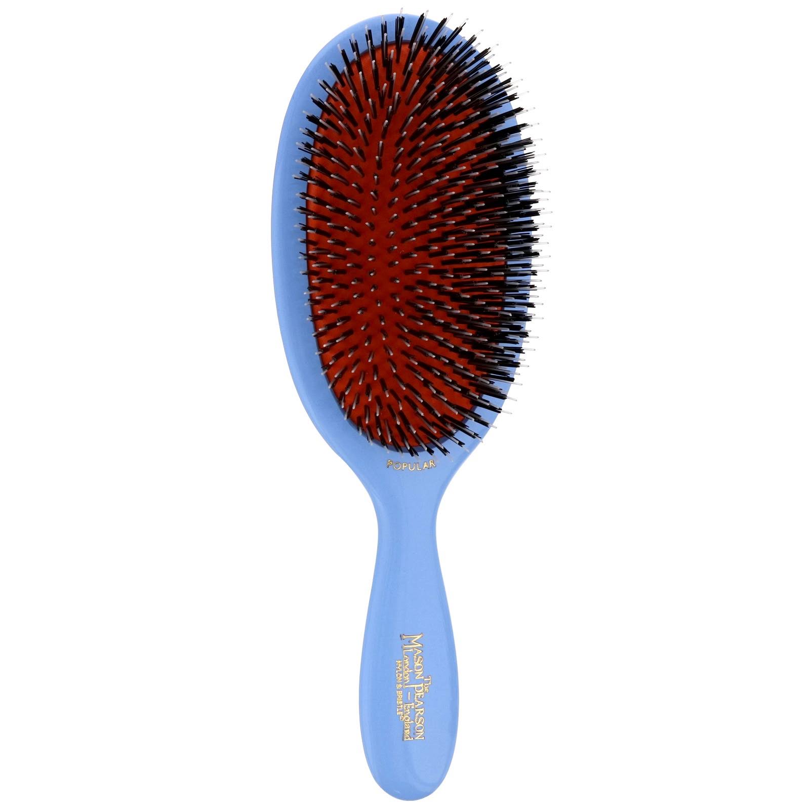 Mason Pearson BN1 Large Bristle and Nylon Popular Brush Blue