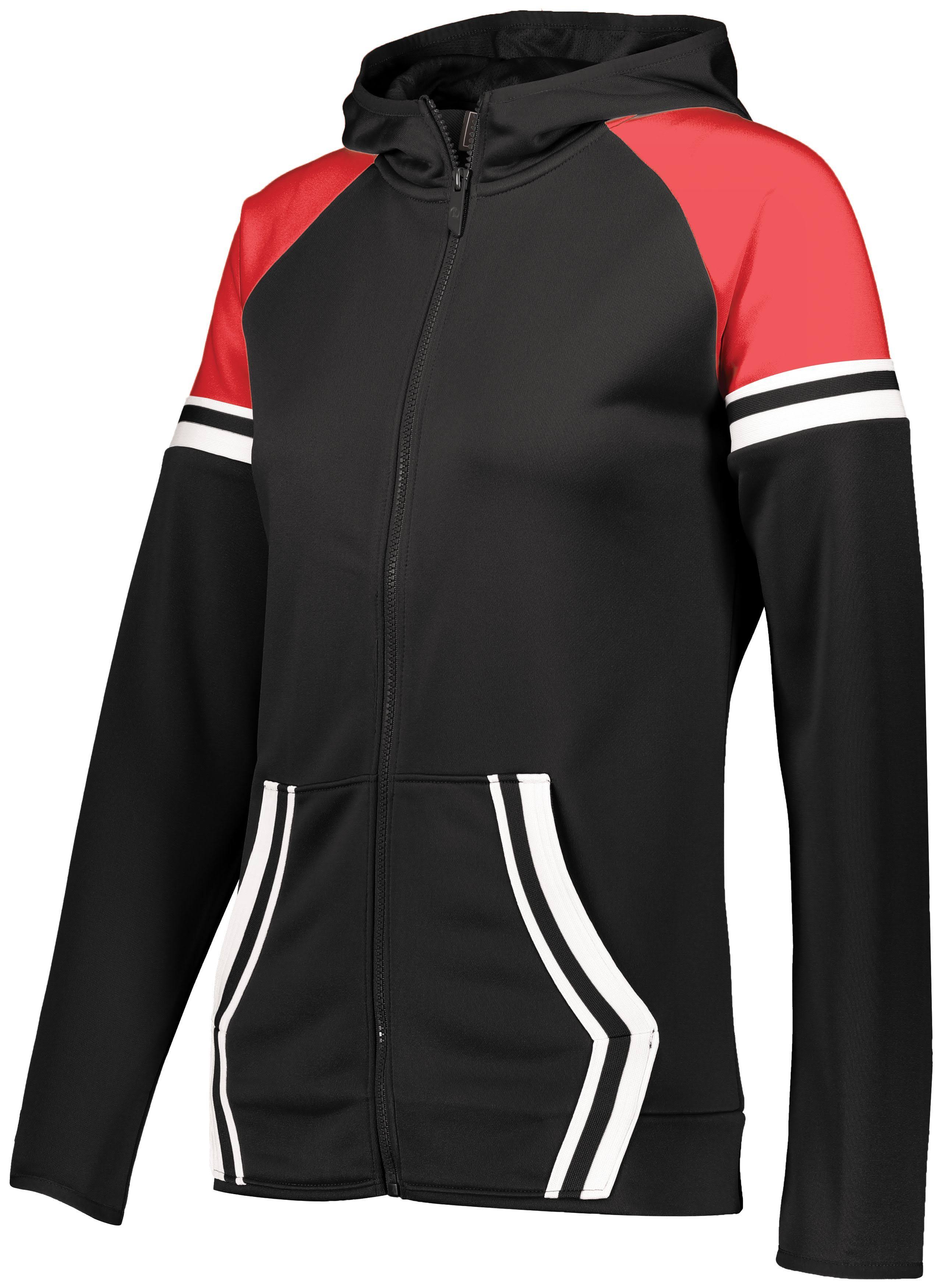 Holloway 229761 - Ladies Retro Grade Jacket Black/Scarlet - L