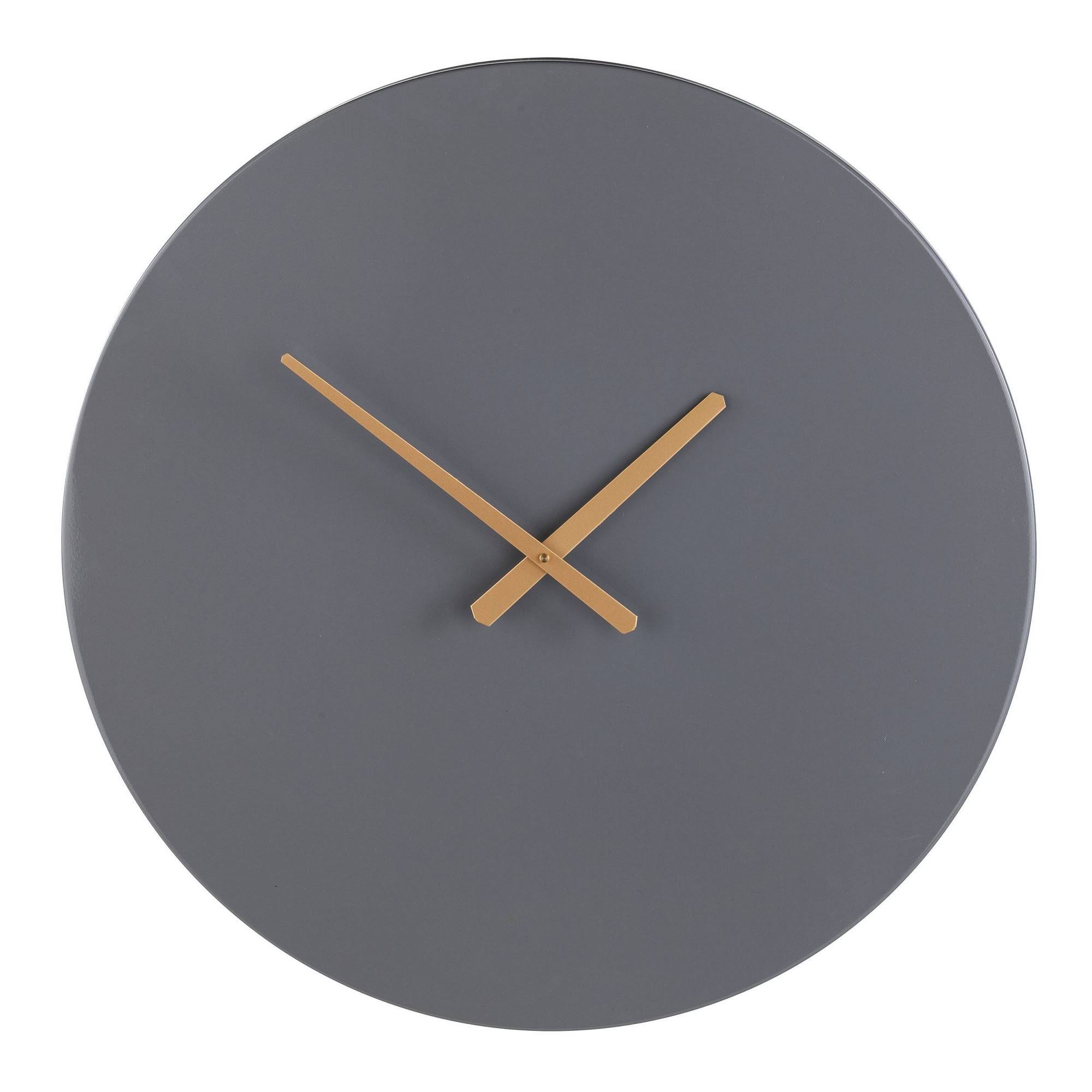 25x22 x 25x22 Pisto Decorative Wall Clock Gray - Southern Enterprises