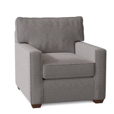 Isabela 34x22 Wide Armchair Wayfair Custom Upholstery Body Fabric: Sustain Krass Onyx