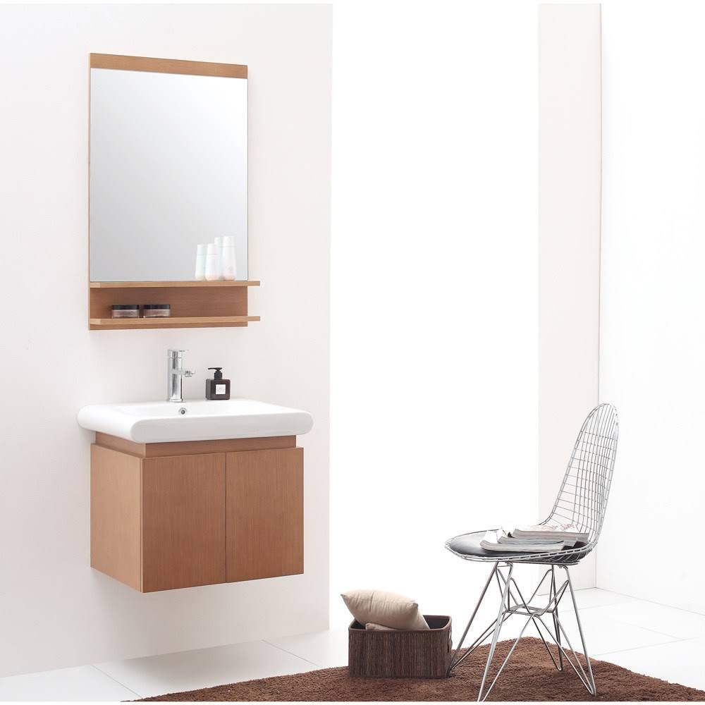 Avanity Elle Pear Wood 24-Inch Vanity with Vitreous China Top