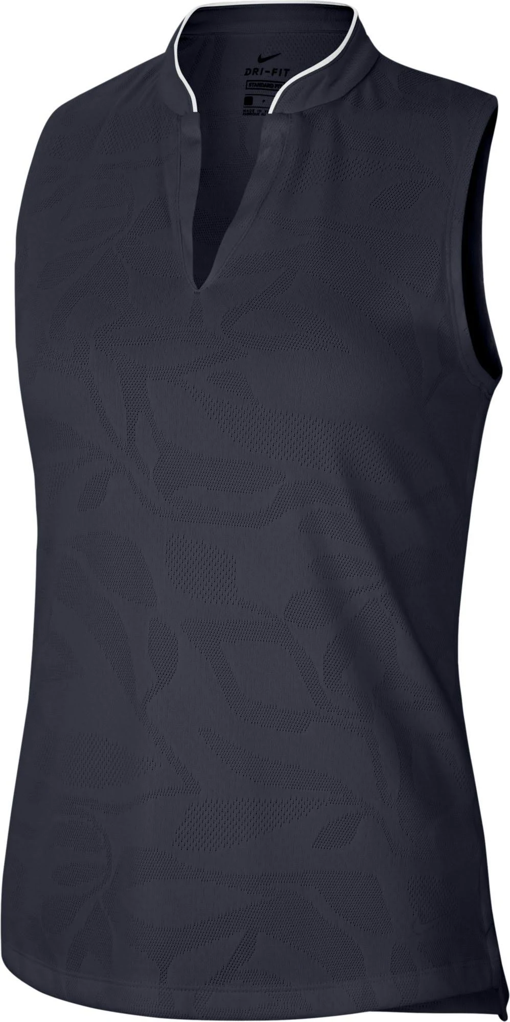 Nike Women's Breathe Sleeveless Golf Polo, Large, Blue