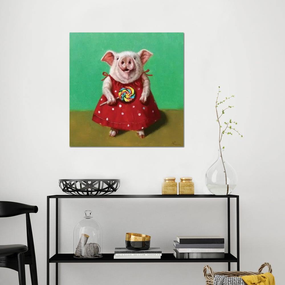 Lucia Heffernan Paintings Canvas Art Prints - Sticky