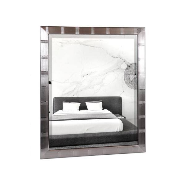 Christopher 28 in. x 34 in. Silver Lined Beveled Mirror