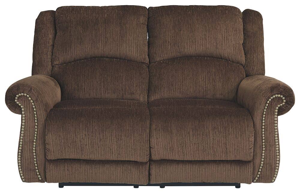 Goodlow Chocolate Power Reclining Loveseat by Ashley Furniture