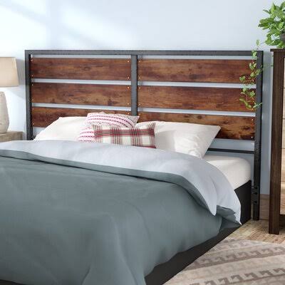 Abril Queen Slat Headboard Union Rustic