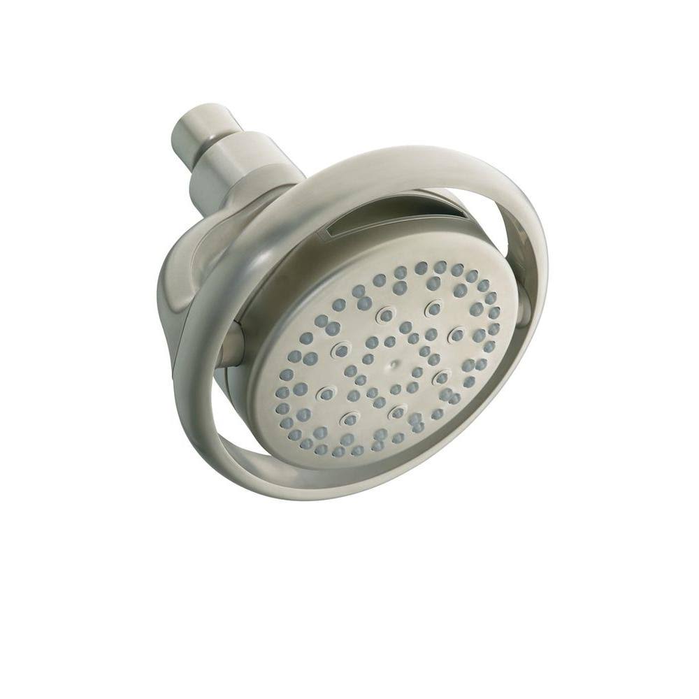 Kohler K-15996 Flipside 2.5 GPM Multifunction Wall-Mount Showerhead Vibrant Brushed Nickel