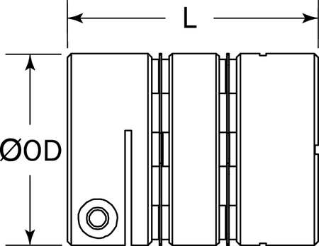 Ruland Manufacturing DCD26-12-8-A Coupling,Double Disc,Bore 3/4x1/2 in