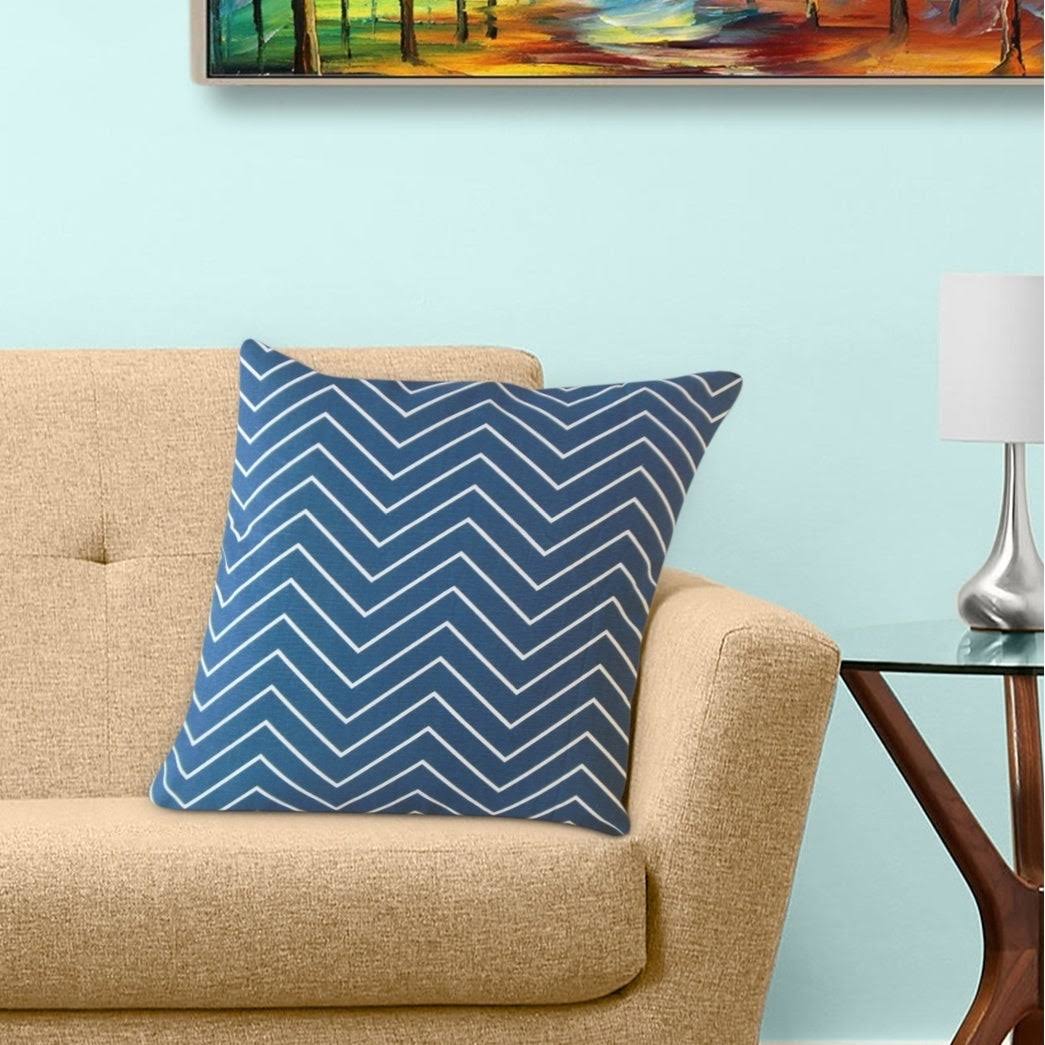 The Pillow Collection Adelphie Zigzag Decorative Throw Pillow - Grey - 12 x 18 - Rectangle