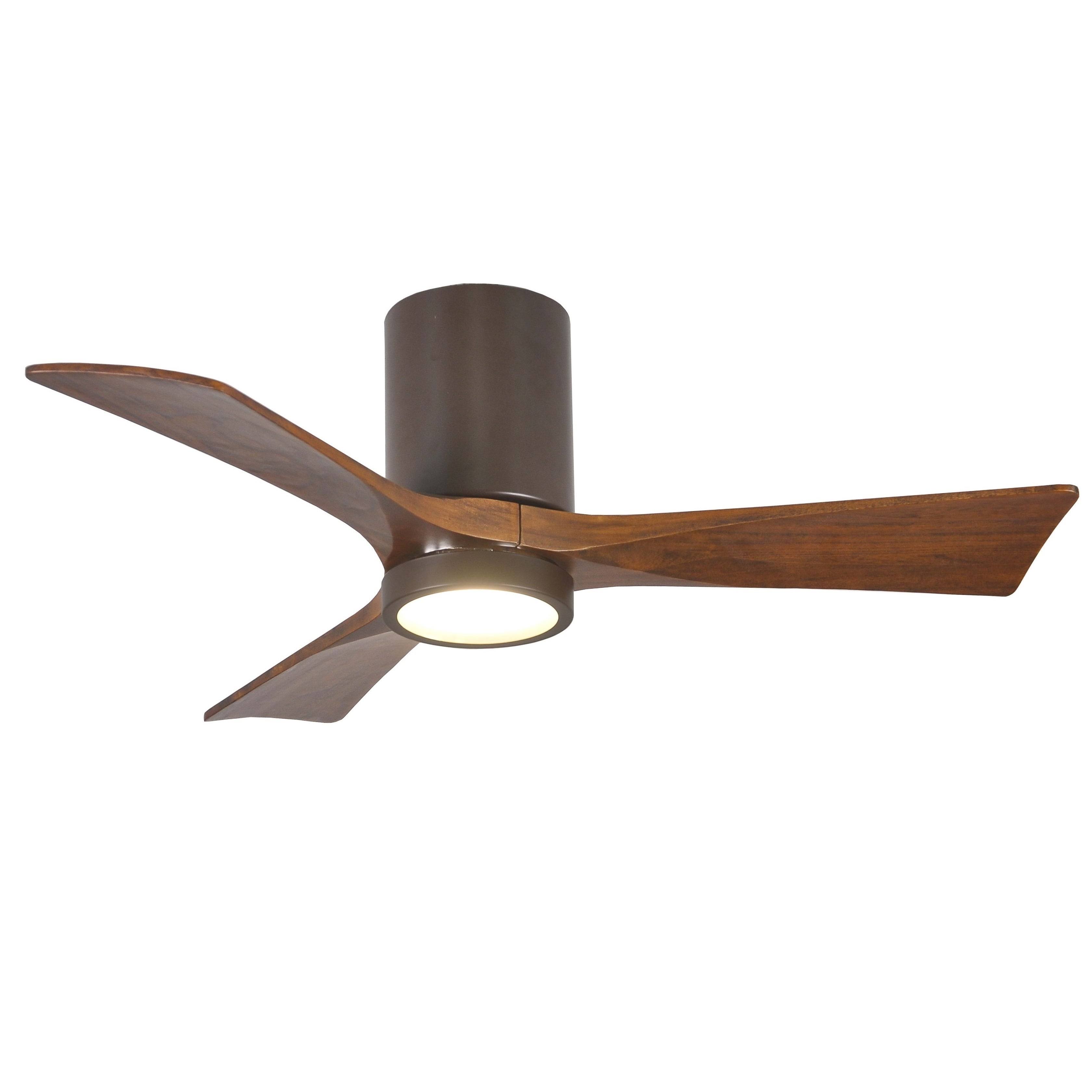 Irene Hugger Ceiling Fan with Light by Matthews Fan Company, Textured Bronze, IR3HLK-TB-WA-42
