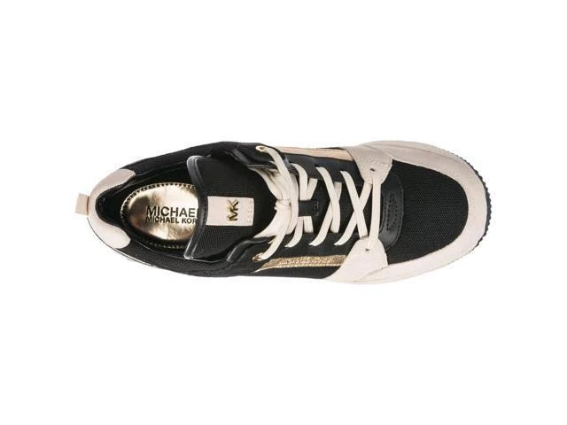 Michael Michael Kors Cream/Black Georgie Wedge Trainers