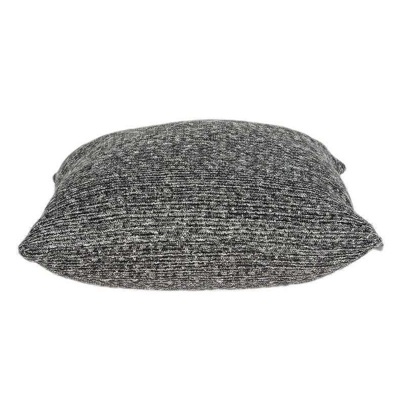 HomeRoots 20x22 Square Weave Accent Transitional Cotton Pillow Cover in Gray - 9000333906