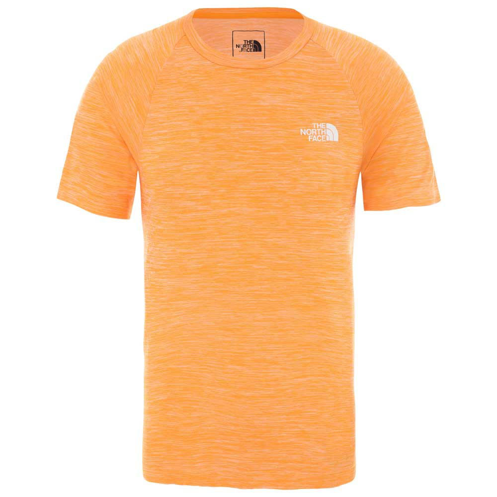 The North Face Impendor Seamless Short Sleeve T-Shirt White Orange L